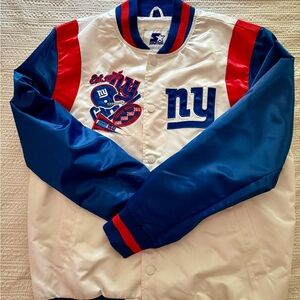 NY Giants Satin Starter Jacket